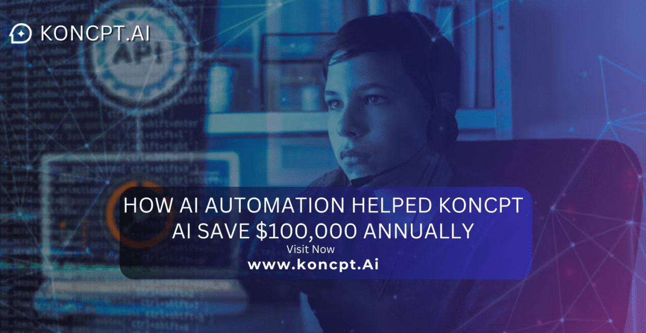 How AI Automation Helped Koncpt AI Save $100,000 Annually